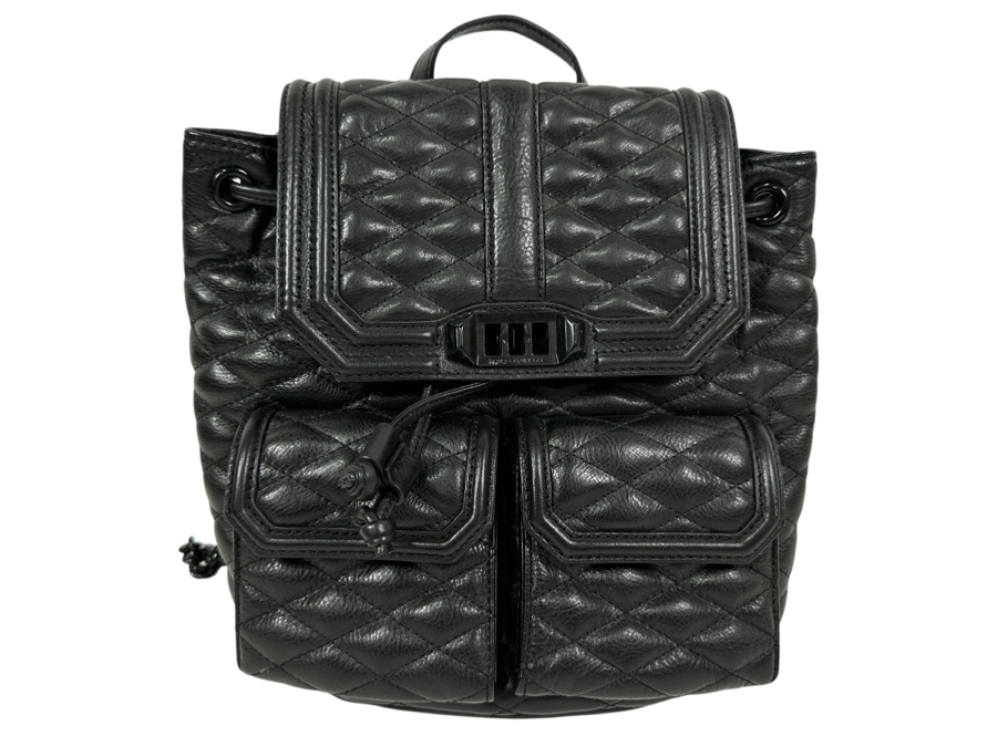 New Rebecca Minkoff Quilted Leather Backpack 10'W x 4'D X 11'H [Photo 1]