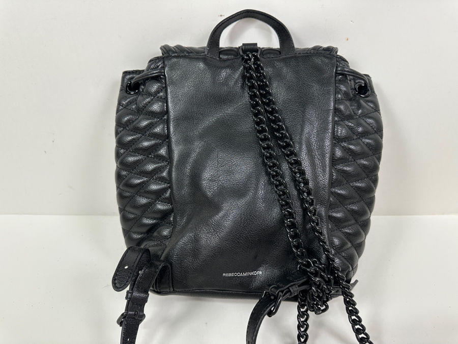 New Rebecca Minkoff Quilted Leather Backpack 10'W x 4'D X 11'H [Photo 4]
