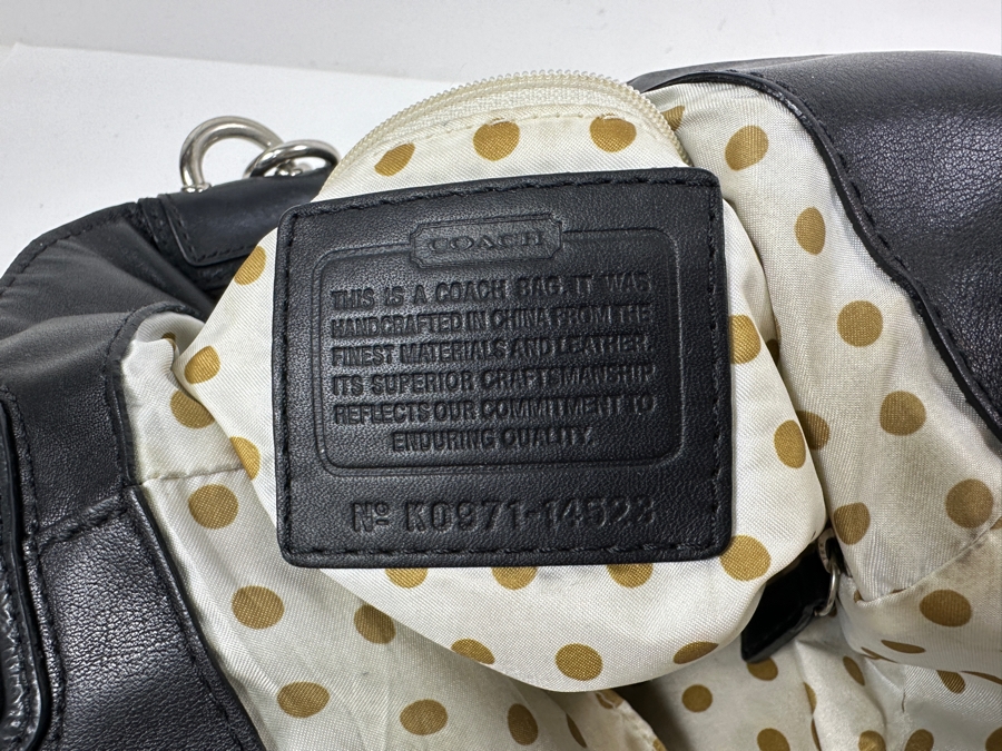 Coach Leather Handbag 14'W x 5'D x 12'H [Photo 7]