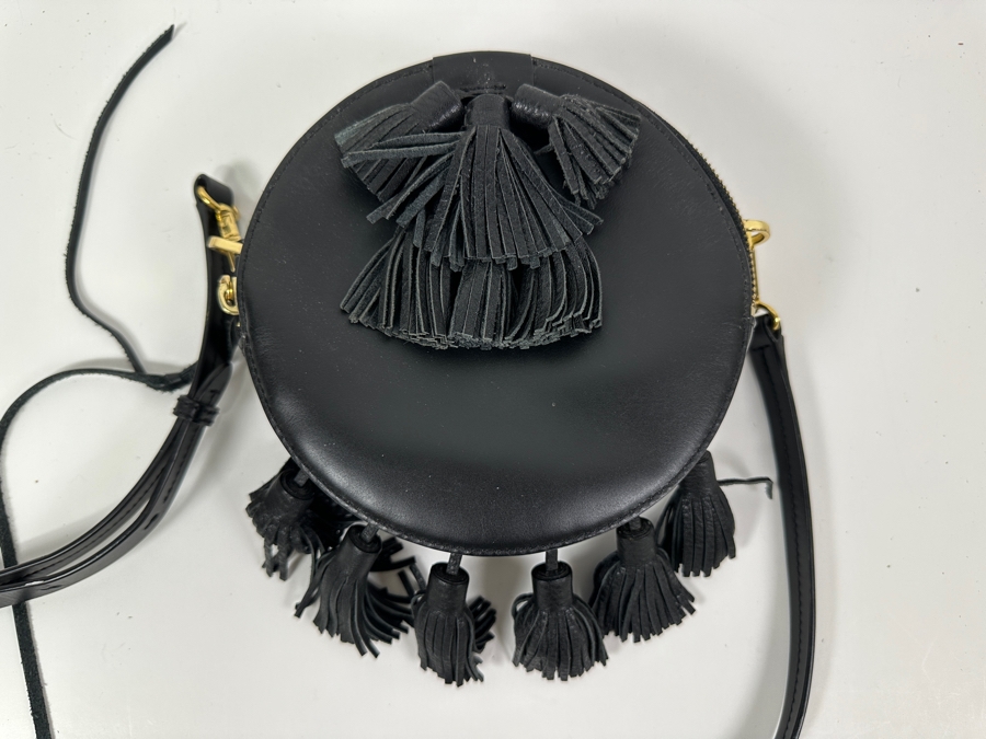 Rebecca Minkoff Round Tassel Leather Handbag 7'R x 3'D  [Photo 3]