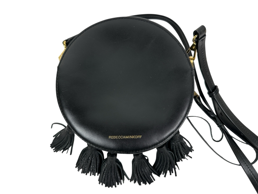 Rebecca Minkoff Round Tassel Leather Handbag 7'R x 3'D  [Photo 1]