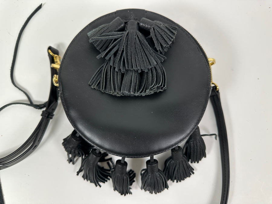Rebecca Minkoff Round Tassel Leather Handbag 7'R x 3'D  [Photo 4]