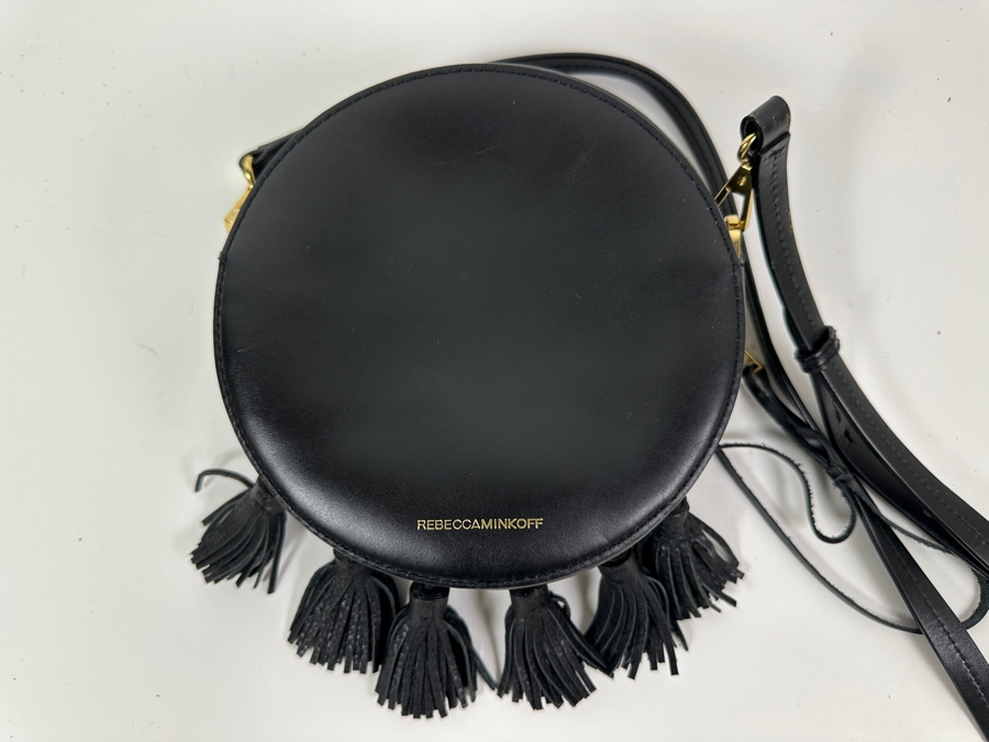 Rebecca Minkoff Round Tassel Leather Handbag 7'R x 3'D  [Photo 2]