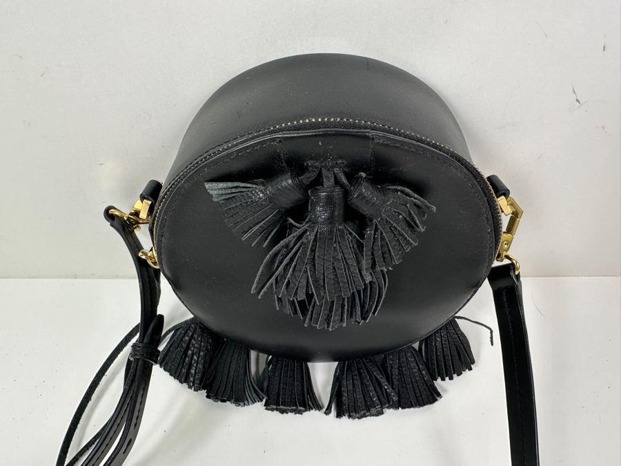 Rebecca Minkoff Round Tassel Leather Handbag 7'R x 3'D  [Photo 5]