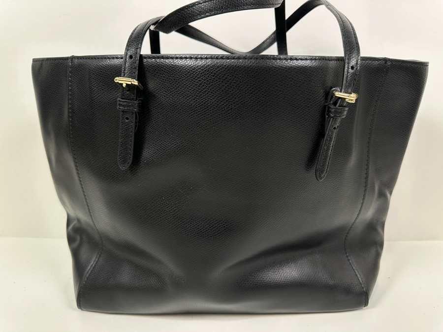Coach Leather Tote Handbag 12'W x 5'D x 10.5'H [Photo 4]