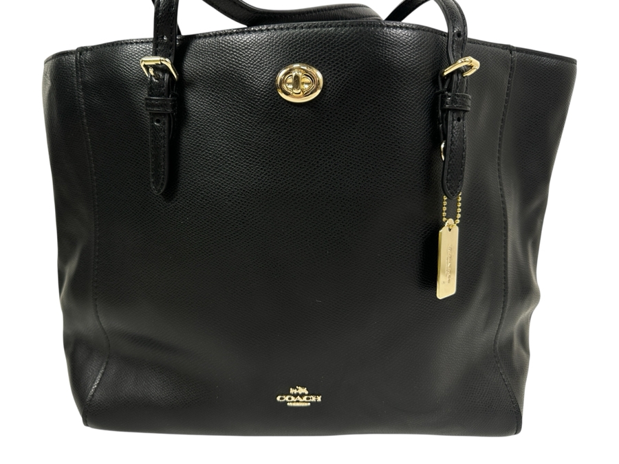 Coach Leather Tote Handbag 12'W x 5'D x 10.5'H
