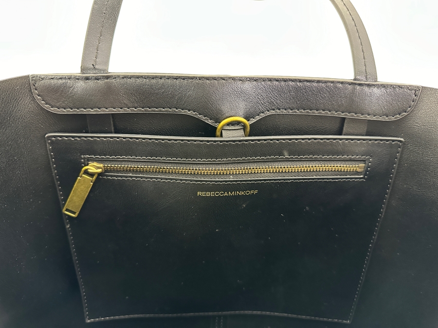 Rebecca Minkoff Leather Studded Tote Handbag 16'W x 6'D x 12'H [Photo 6]
