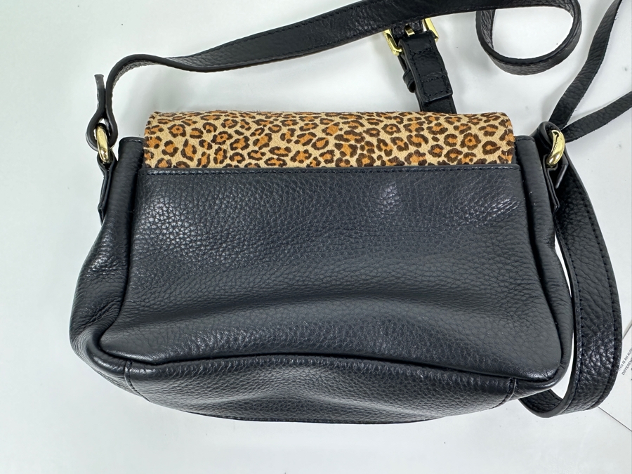New Aimee Kestenberg Sorrento Novelty Mini Crossbody Micro Leopard Haircalf 8'W x 3'D x 6'H Retails $168 [Photo 4]