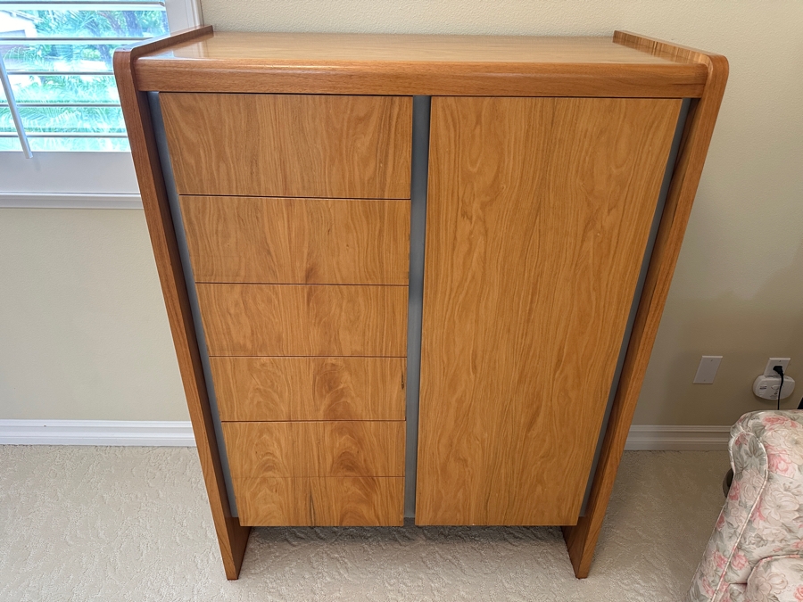 Vintage Roger Rougier Furniture Highboy Dresser Chest Of Drawers Cabinet [Photo 3]