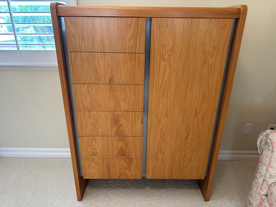 Vintage Roger Rougier Furniture Highboy Dresser Chest Of Drawers Cabinet [Photo 2]