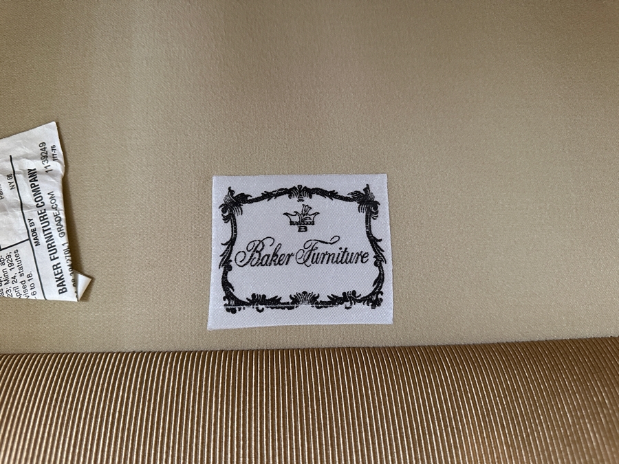 Barbara Barry By Baker Furniture Sofa Coach With Bergamo Fabric And Seven Throw Pillows 109'W X 40'D X 34'H Retails $5,900 [Photo 7]