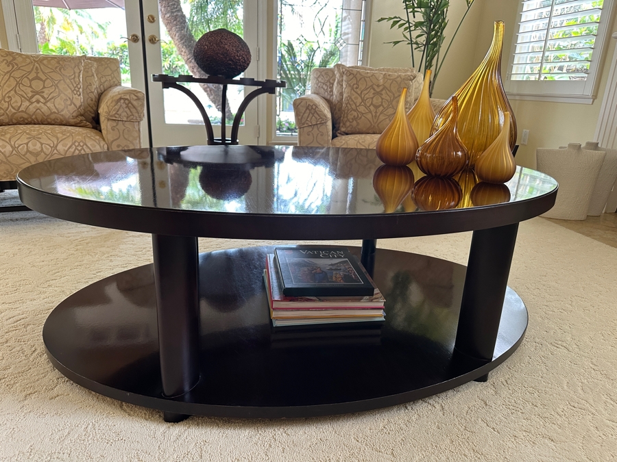 Barbara Barry By Baker Furniture Two-Tier Wooden Coffee Table Retails $1,675 [Photo 5]