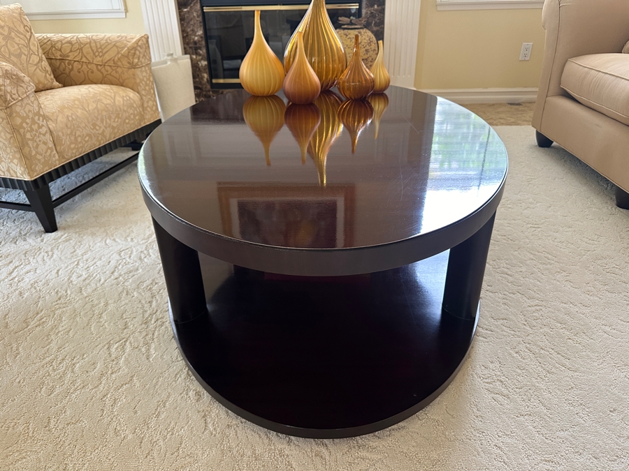 Barbara Barry By Baker Furniture Two-Tier Wooden Coffee Table Retails $1,675 [Photo 4]