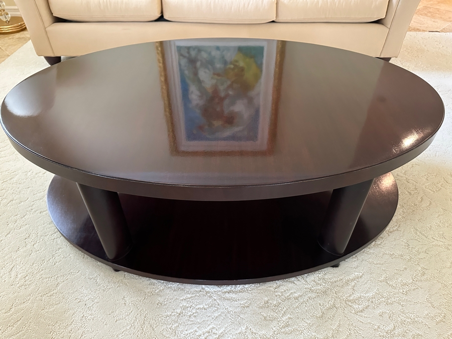 Barbara Barry By Baker Furniture Two-Tier Wooden Coffee Table Retails $1,675 [Photo 7]