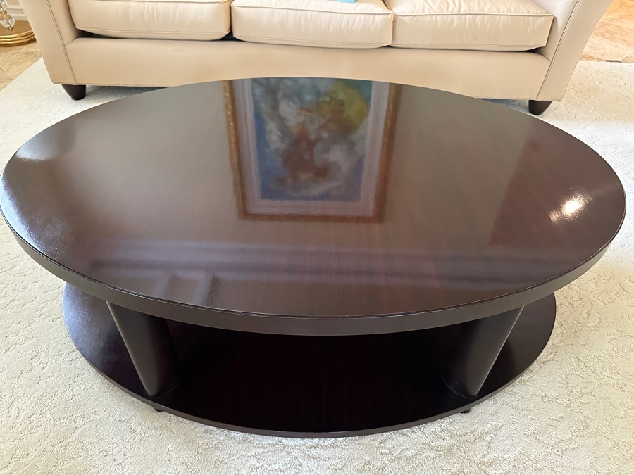 Barbara Barry By Baker Furniture Two-Tier Wooden Coffee Table Retails $1,675 [Photo 6]