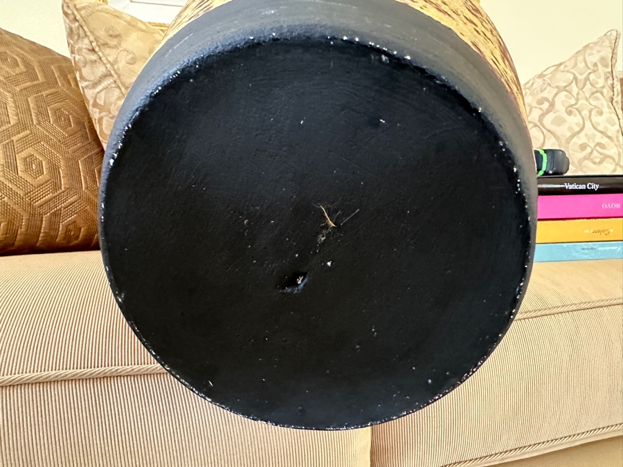 Large Raku Pottery Vase Jar With Lid 24'H [Photo 6]