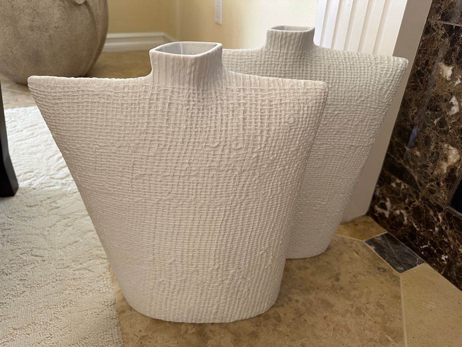 Pair Of Crate & Barrel Hess Vases 17'H [Photo 2]