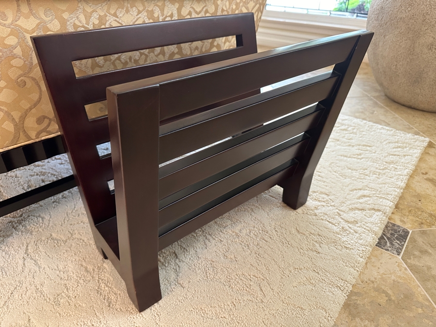 Wooden Magazine Rack #1 19'W X 12'D X 16'H Retails $690 [Photo 2]