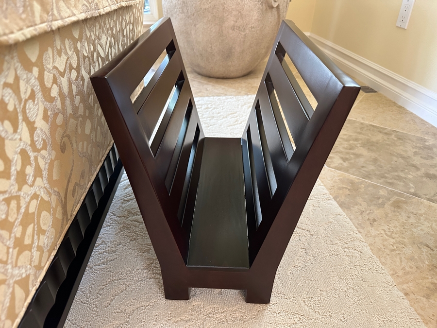 Wooden Magazine Rack #1 19'W X 12'D X 16'H Retails $690 [Photo 3]