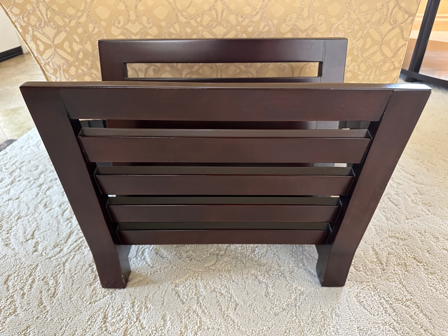 Wooden Magazine Rack #2 19'W X 12'D X 16'H Retails $690 [Photo 2]
