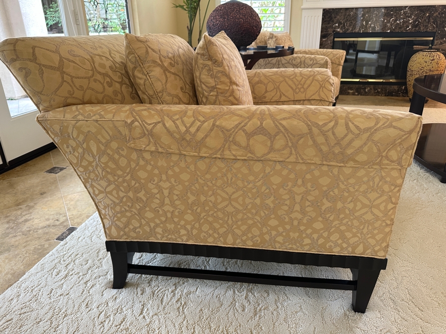 Pair Of Barbara Barry By Baker Furniture Armchairs With Bergamo Fabric Retails $5,300 [Photo 5]