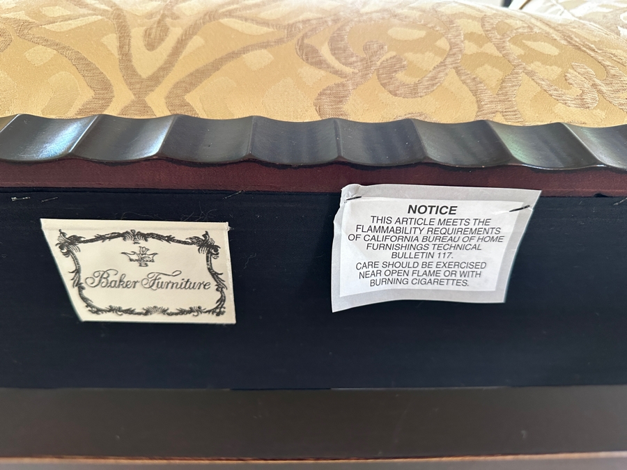 Pair Of Barbara Barry By Baker Furniture Armchairs With Bergamo Fabric Retails $5,300 [Photo 8]