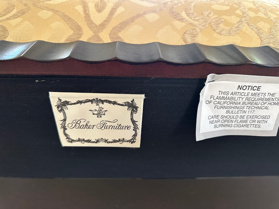 Pair Of Barbara Barry By Baker Furniture Armchairs With Bergamo Fabric Retails $5,300 [Photo 9]