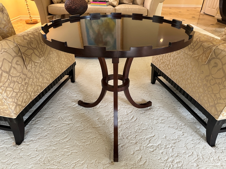 Baker Furniture Round Cocktail Table 30W X 27H Retails $1,990 [Photo 1]