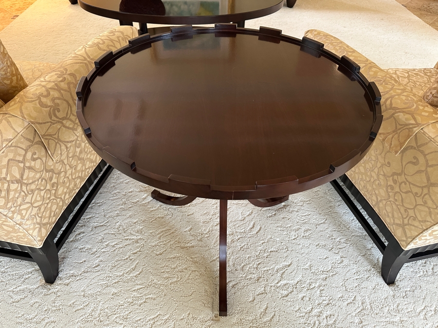 Baker Furniture Round Cocktail Table 30W X 27H Retails $1,990 [Photo 4]