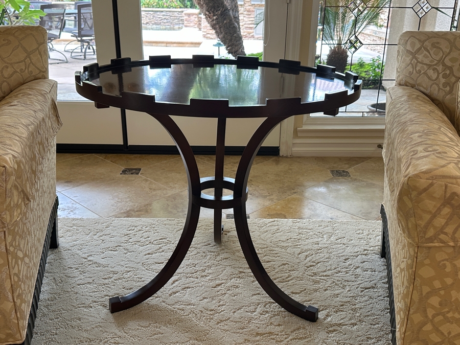 Baker Furniture Round Cocktail Table 30W X 27H Retails $1,990 [Photo 3]