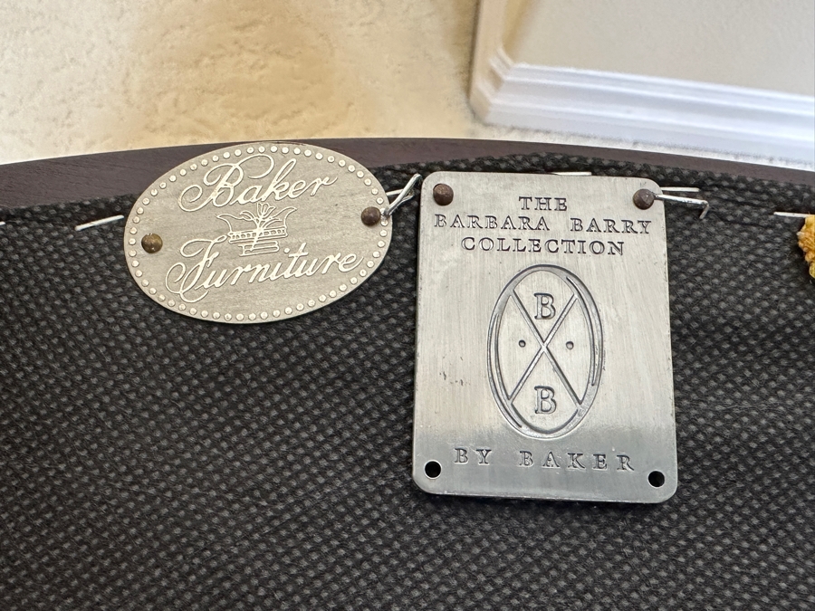 The Barbara Barry Collection By Baker Furniture Round Pedestal Dining Table With Six Dining Armchairs 68'W X 29.5'H Retails $15,700 [Photo 16]