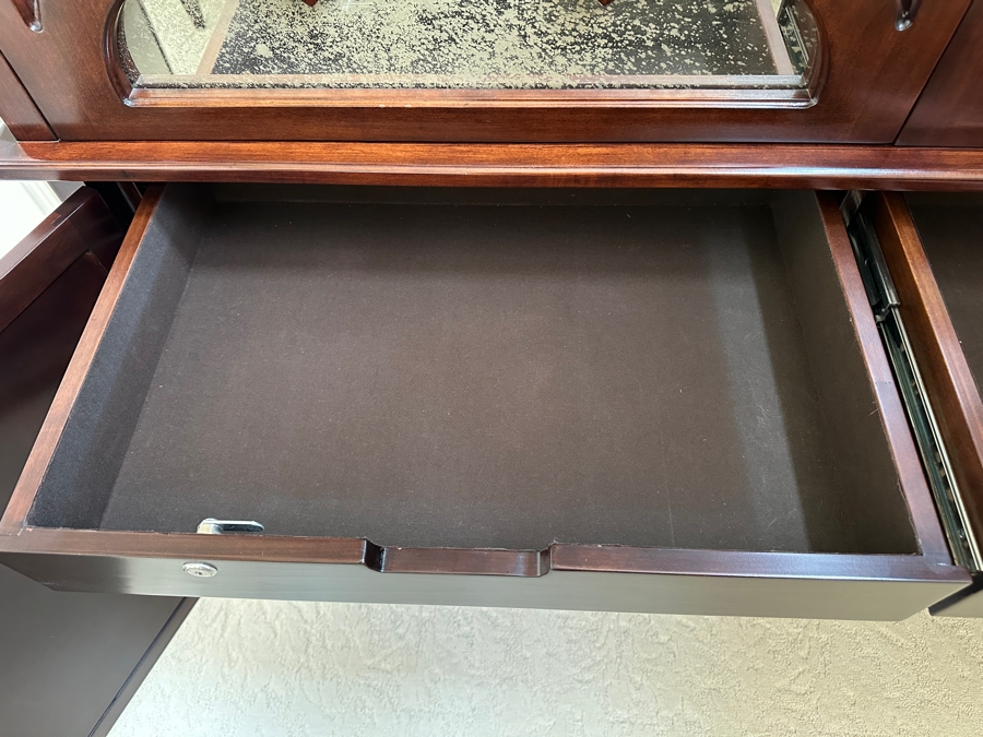 Barbara Barry By Baker Furniture Mirrored China Cabinet 61'W X 20.5'D X 91'H Retails $12,000 [Photo 10]