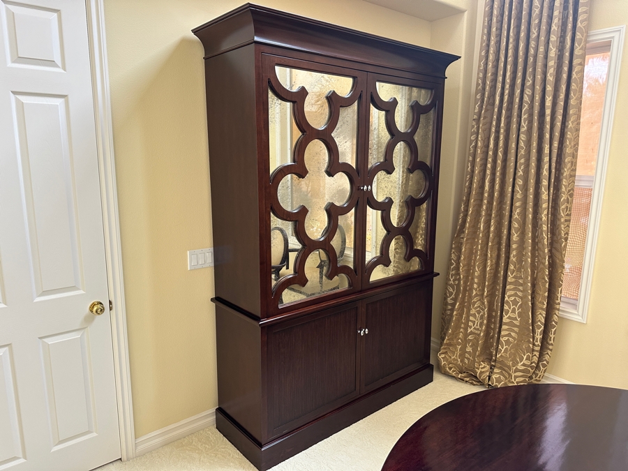 Barbara Barry By Baker Furniture Mirrored China Cabinet 61'W X 20.5'D X 91'H Retails $12,000 [Photo 7]