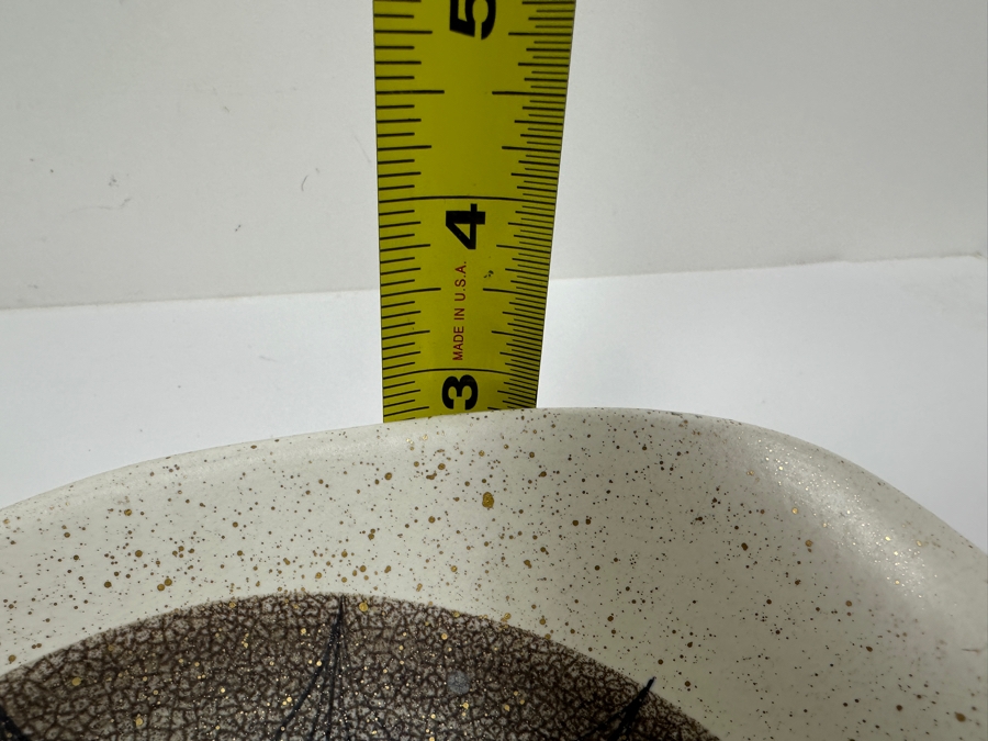 Vintage Mid-Century Modern Sascha Brastoff California Pottery Footed Bowl 9W X 7D X 3H [Photo 11]