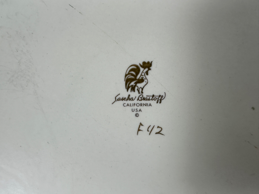 Vintage Mid-Century Modern Sascha Brastoff California Pottery Bowl 10.25 X 11 [Photo 7]