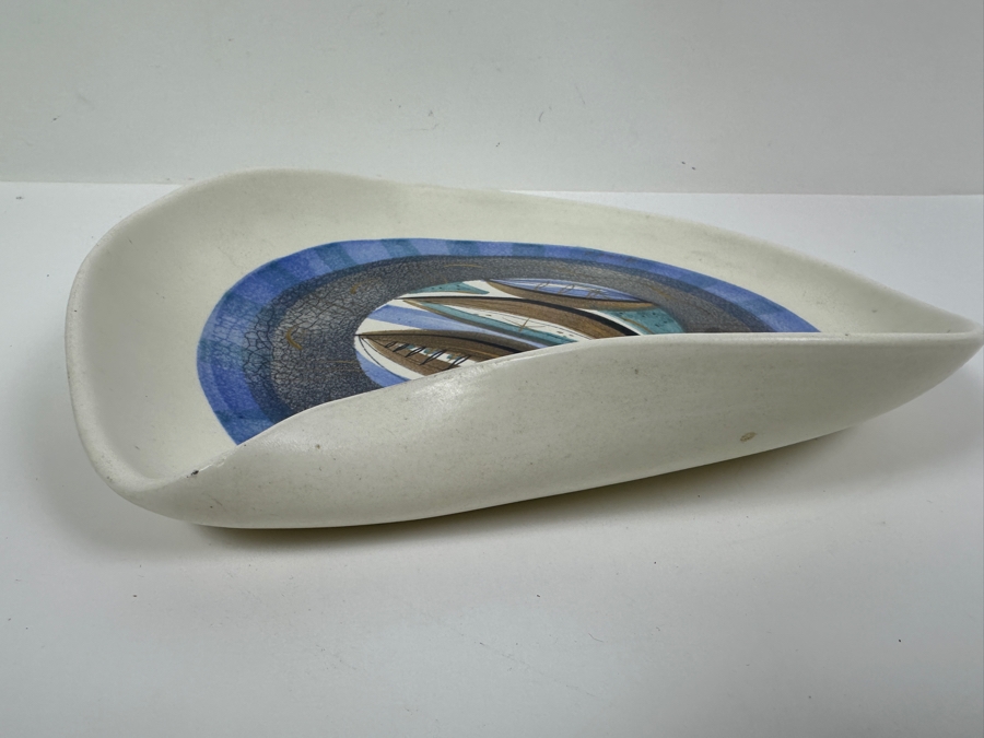 Vintage Mid-Century Modern Sascha Brastoff California Pottery Bowl 10.25 X 11 [Photo 5]