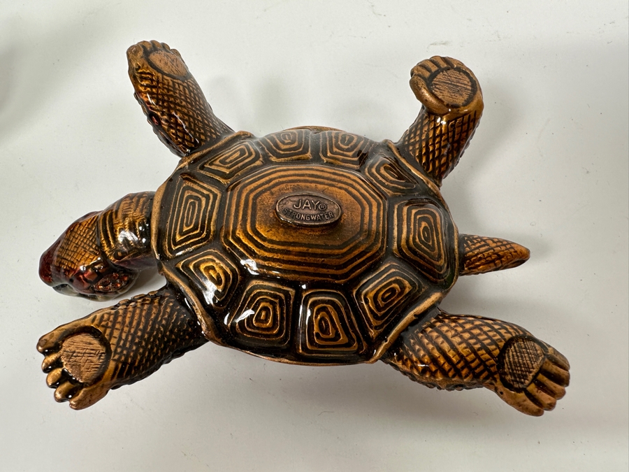 Pair Of Jay Strongwater Enamel Crystal Trinket Boxes With Turtle Box [Photo 8]