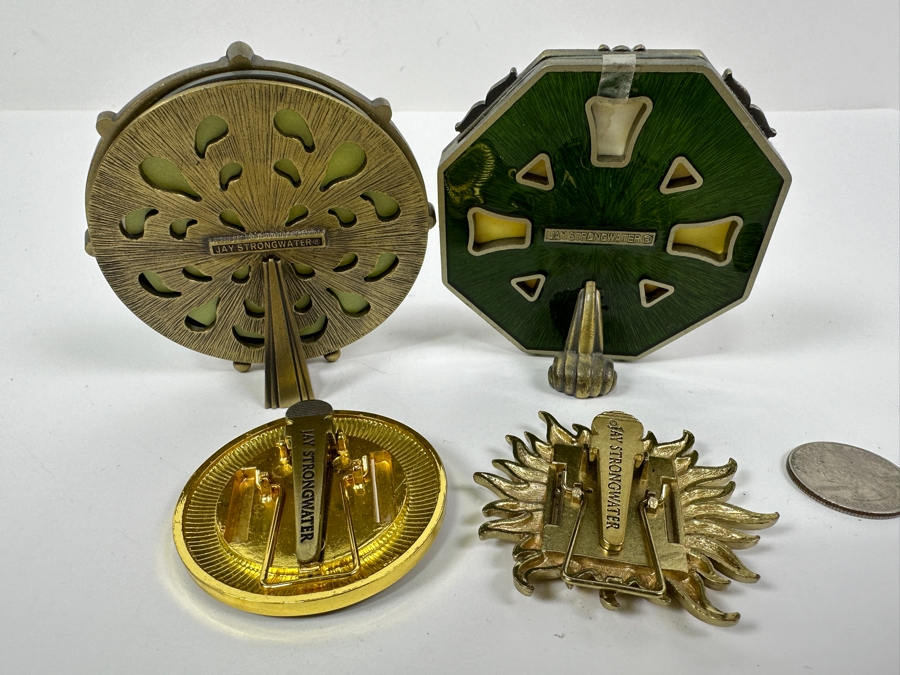 (4) Jay Strongwater Enamel Crystal Small Picture Frames [Photo 6]