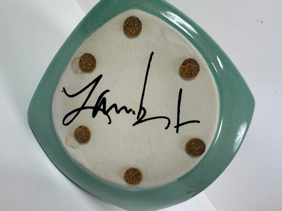 Signed Michael Lambert Dancing Vase 10'H [Photo 4]