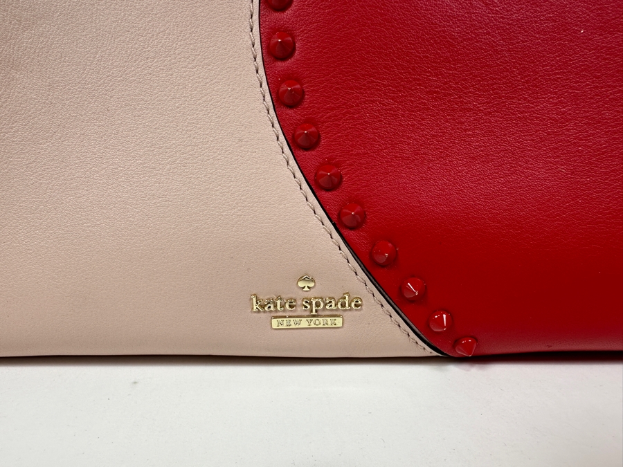 Kate Spade Heart It Sam Structured Leather Satchel 11.5'W x 3.5'D x 7'H [Photo 3]