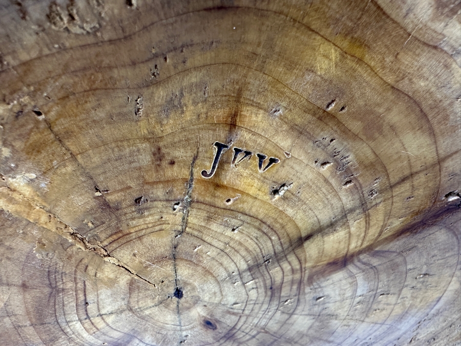 Carved Organic Wooden Bucket Basket 17.5H [Photo 8]