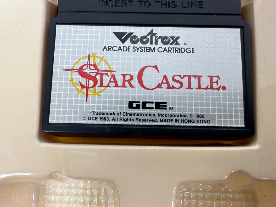 Vintage 1983 Vectrex Star Castle Arcade System Video Game Cartridge With Original Box, Screen Overlay & Instruction Manual - Vectrex Was The Only Home Market Vector Display-Based Stand Alone Gaming Platform [Photo 6]