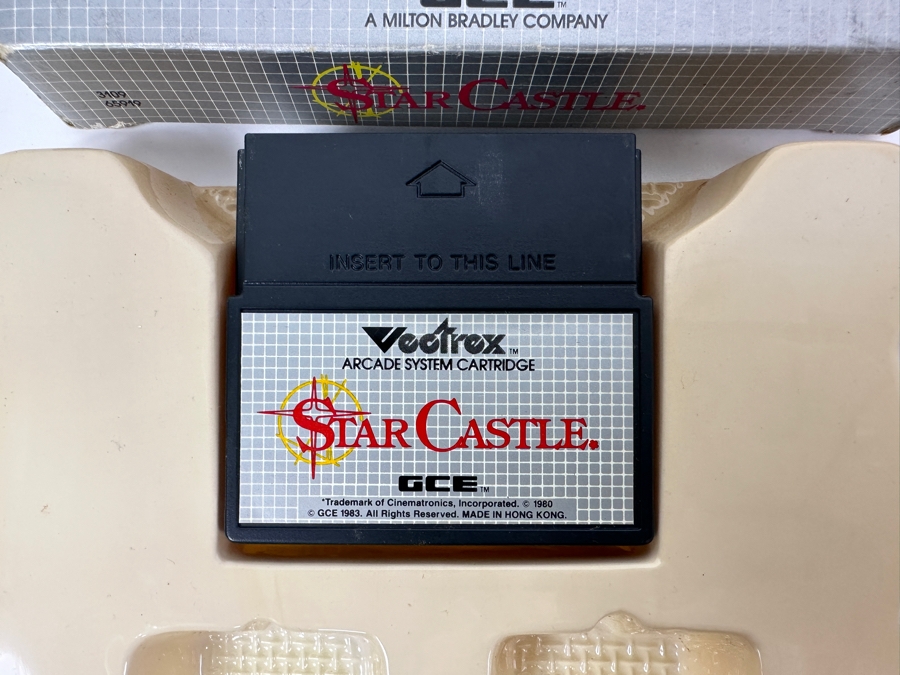 Vintage 1983 Vectrex Star Castle Arcade System Video Game Cartridge With Original Box, Screen Overlay & Instruction Manual - Vectrex Was The Only Home Market Vector Display-Based Stand Alone Gaming Platform [Photo 3]