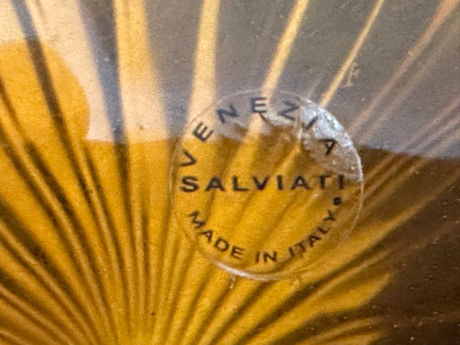 Set Of Five Salviati Contemporary Italian Murano Amber Art Glass Drops by Renzo Stellon Vases Tallest Is 17'H [Photo 9]