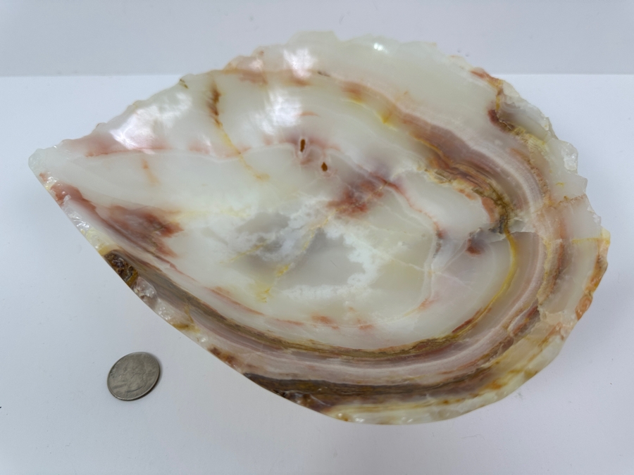 Carved Onyx Bowl Made In Pakistan 10.5W X 9D X 3H [Photo 2]