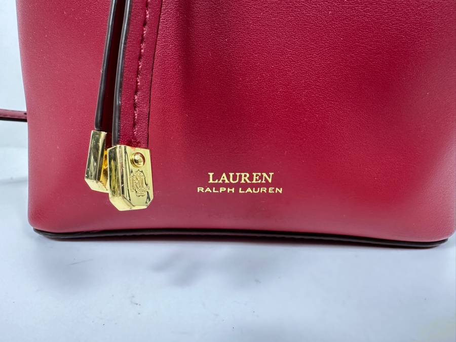New Ralph Lauren Leather Shoulder Bag 7'W x 4.25'D x 8.5'H [Photo 4]