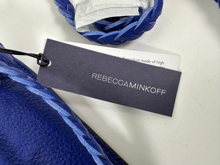 New Rebecca Minkoff Cobalt Blue Isobel Phone Leather Crossbody Retails $145 [Photo 3]