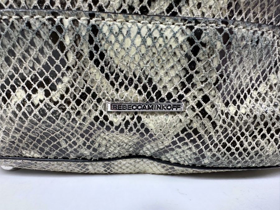 New Rebecca Minkoff Leather Backpack in Snakeskin 10'W x 6'D X 11'H [Photo 3]