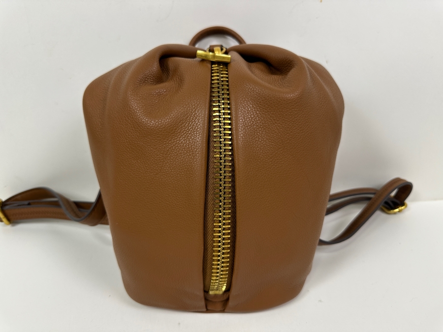 New Aimee Kestenberg Leather Backpack Tan 8'W x 5'D x 10'H 