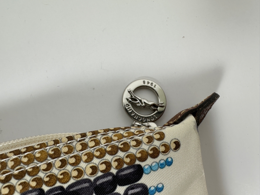 New Longchamp Le Pilage Collier Massai Nylon Tote Bag with Leather Trim 19'W x 8'D x 12'H [Photo 5]